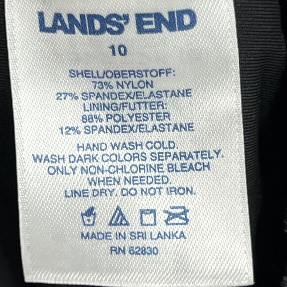 NWT Lands’ End Tugless Soft Cup One-Piece Swimsuit – Purple – Women’s Size 10 - Picture 4 of 4